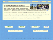 Tablet Screenshot of jeux-calculs.fr